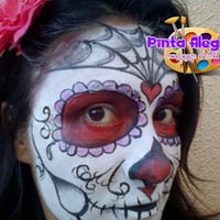 maquiagem Catrina Calavera(Caveira Mexicana)