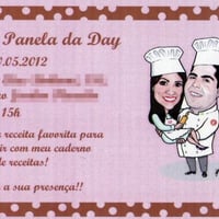 Convite chá de panela Noivinhos M2LOPES