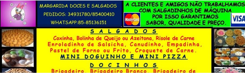 Margarida Doces, Salgados, Mini Churros e Kit´s Promocionais.