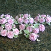 Topo de bolo rosas