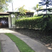 Área de entrada da chácara.