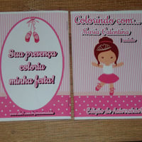 Kit de Livros de Colorir com Giz de Cera Bailarina
Tamanho: 14x10 cm
Com 12 imagens em 6 páginas n