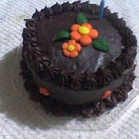 Mini torta de chocolate.