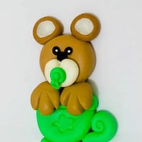 Ímã de Geladeira - Ursinho na Xícara