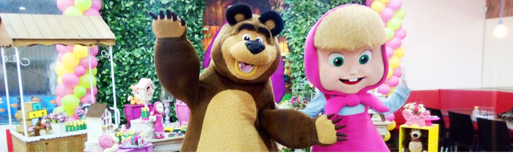 Masha e Urso Cover personagens vivos