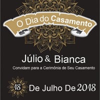 Convite de Casamento Júlio & Bianca