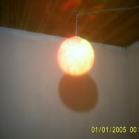 bola de natal com led rgb