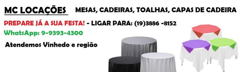 MC Locações Mesas e Cadeiras