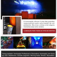 Iluminação Cênica, uma das especialidades Mega Eventos.
