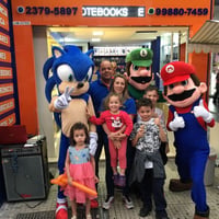 Animação de festa com Mário, Luiggi e Sonic
#animação #festa #mario #recreação #megafest