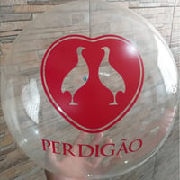 Bola de Vinil transparente personalizada 38cm