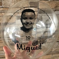 Bola de Vinil transparente personalizada 21cm