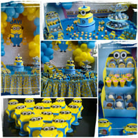 festa minions / escada de doces / bolo fake / porta doces - bombons