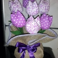 Peso de Porta Tulipas de tecido
