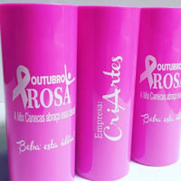 Copo Long Drink rosa fechado