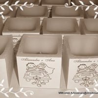 Mini-Luminária Noivinhos