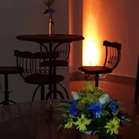 Jogo de mesa Bistrô do espaço, para área do bar.
