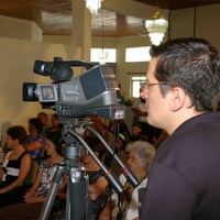 Gravando campanha política