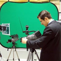 preparando estúdio para gravação