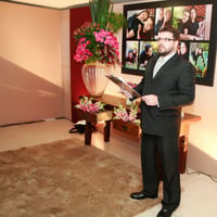 EM CELEBRAÇÃO DE CASAMENTO, COMO CELEBRANTE DE CASAMENTOS GOIANIA, NA APCEF-ASEG - CLUBE DA CAIXA-GO