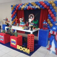 decoração vingadores.