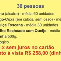 Kit Churrasco para 30 pessoas