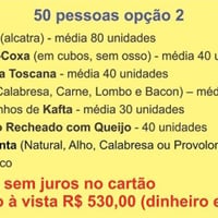 Kit Churrasco para 50 pessoas opção 2
