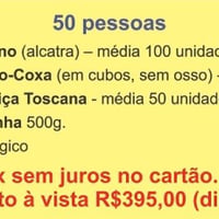 Kit Churrasco para 50 pessoas