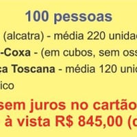 Kit Churrasco para 100 pessoas