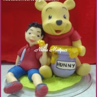 Topo de bolo - turma do Pooh