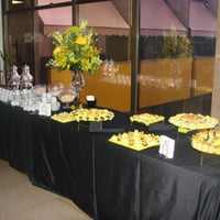 Mesa de café, chá e doces