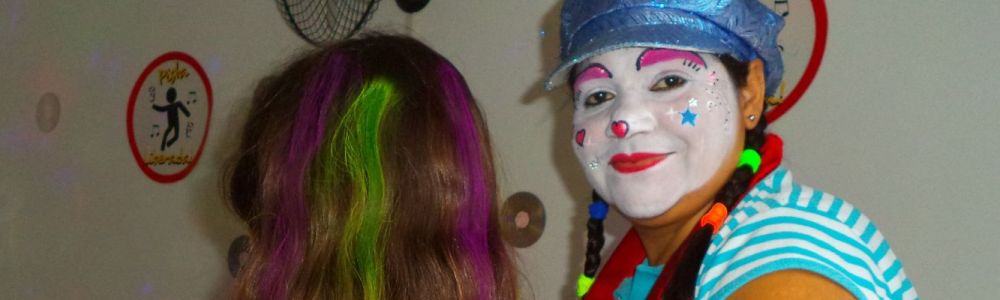Palhaça Papinha Pintura Facial E Cabelo Maluko