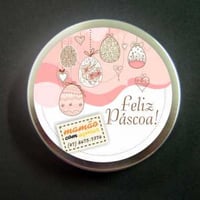 Latinha Páscoa cor-de-rosa