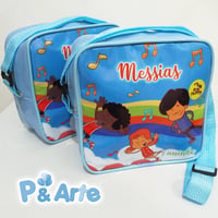 Lancheira Personalizada com alça tiracolo com regulagem! #3palavrinhas ?
?
Tamanho 18 cm de largur