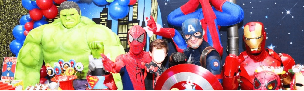 Herois Vingadores cover Personagens Vivos Animação Festas Infantil
