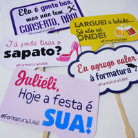 Plaquinhas para Foto de Formatura