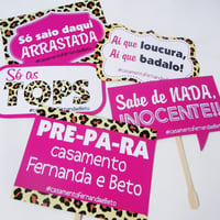 Plaquinhas para Foto Chá de Lingerie