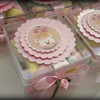Caixinhas personalizadas tema Ursa Princesa