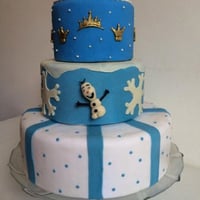 Bolo cenográfico Frozen
