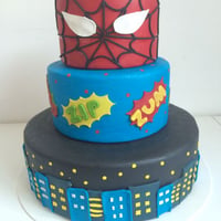 Bolo cenográfico Homem Aranha