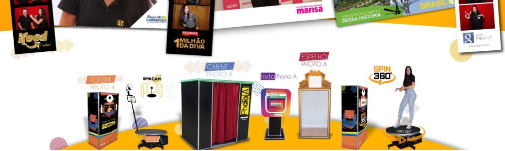 Photo A | Cabine, Totem, Espelho Mágico e Spin 360