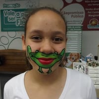 Maquiagens divertidas-Sapinho