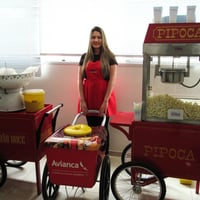 Pipoca, Picolé, chup-chup gourmet, promotora. Agencia de turismo.