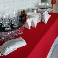 lavamos pratos, talheres e taças...
