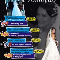 Pacote/Orçamento para Casamento. Promoção válida para contratos fechados até 30 de junho.
