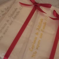 Lencinhos lagrimas de felicidades personalizados