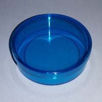 POTINHO DE ACRÍLICO 5cm X 1,5cm TRANSPARENTE AZUL - https://www.pravoceshop.com.br