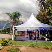 Tenda Chapéu de Bruxa: Translúcida - Com ou Sem Fechamentos Laterais. Tamanhos: diversos