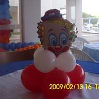 Arranjo de mesa de balão