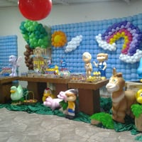 MESA TEMA GALINHA PINTADIBHA